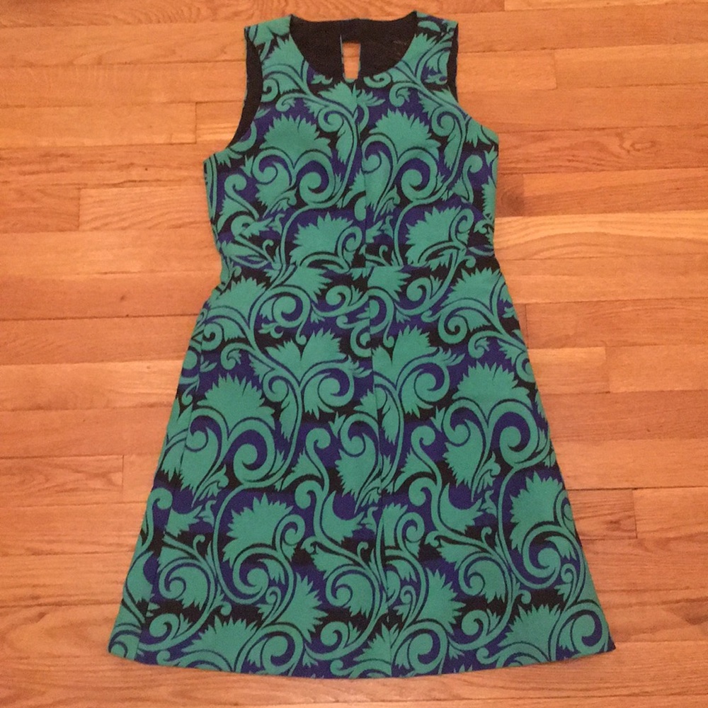 J. Crew 🌿 Vineyard Jacquard Dress 00 - Picture 2 of 6
